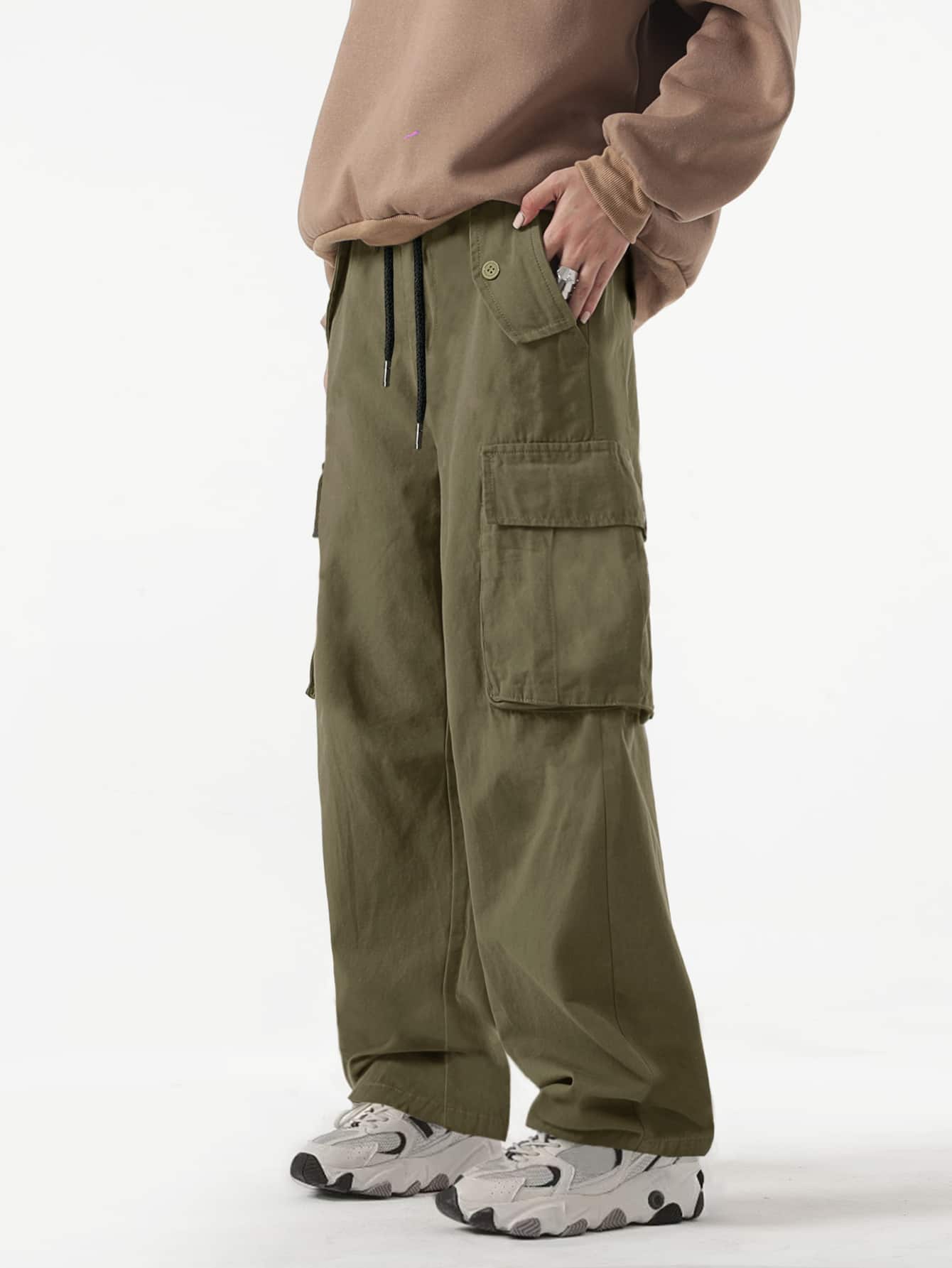 Green Oversized Cargo Pants – Indian Shirt Company