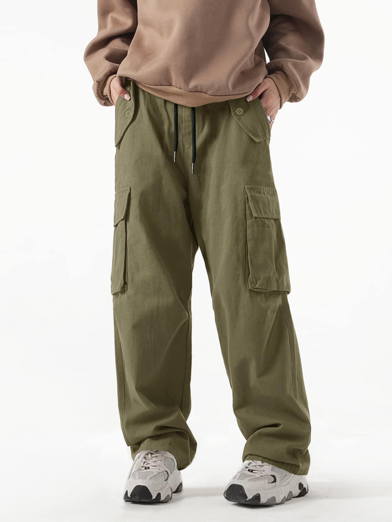 Green Oversized Cargo Pants – Indian Shirt Company